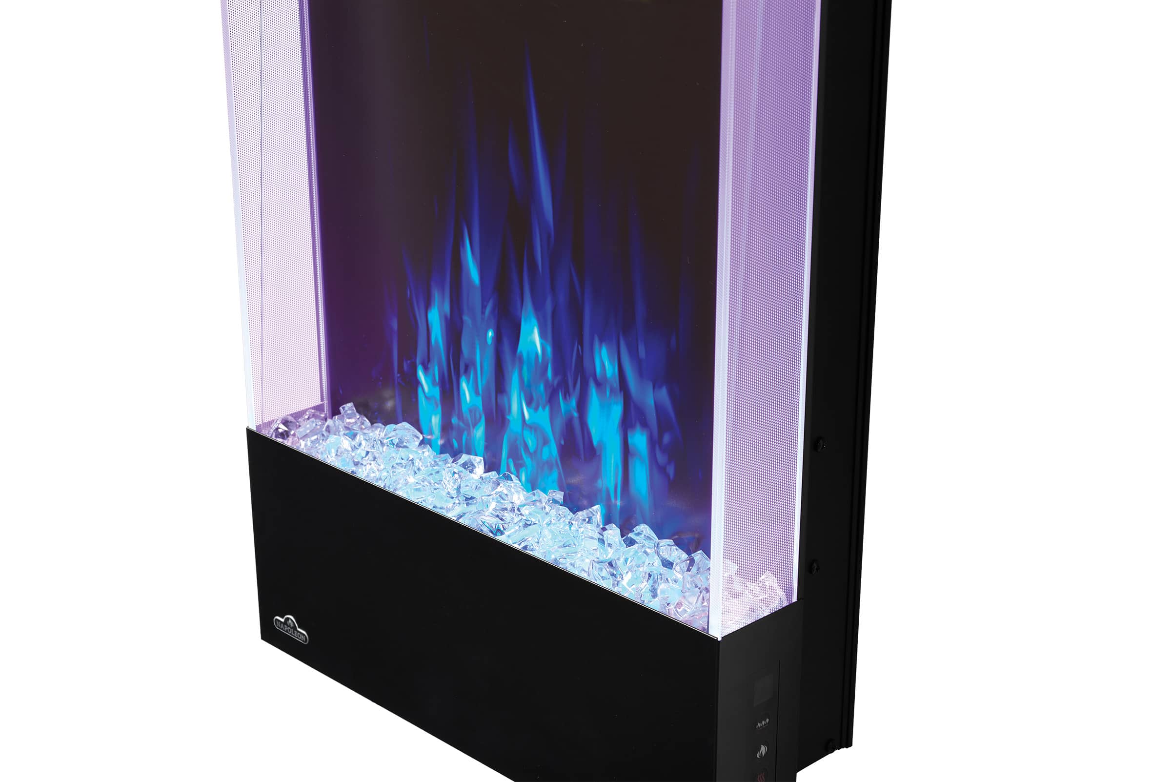 Alt View 16. Napoleon - Allure Vertical 38-Inch Wall-Hanging Electric Fireplace - Black.