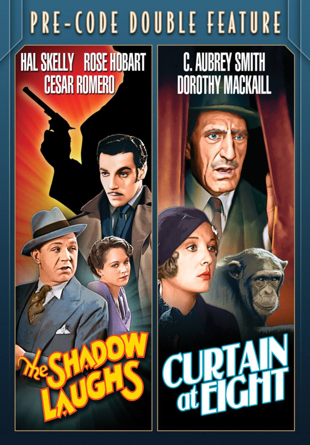 Front. Pre-Code Double Feature: The Shadow Laughs / Curtain at Eight   - DVD.