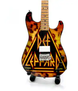 PopMarket - Def Leppard - The Mini Axe - Def Leppard - EP - Mini Guitar Replica Collectible - COLLECTIBLES - Multicolor