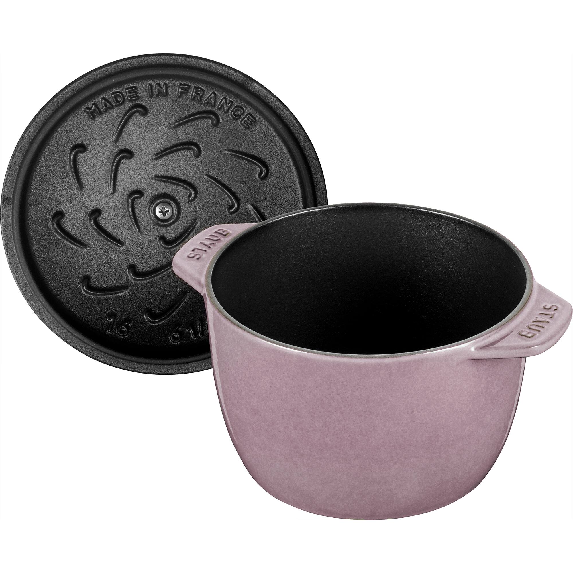 Staub Cast Iron 1.5 qt Petite French Oven Lilac 1021929 - Best Buy