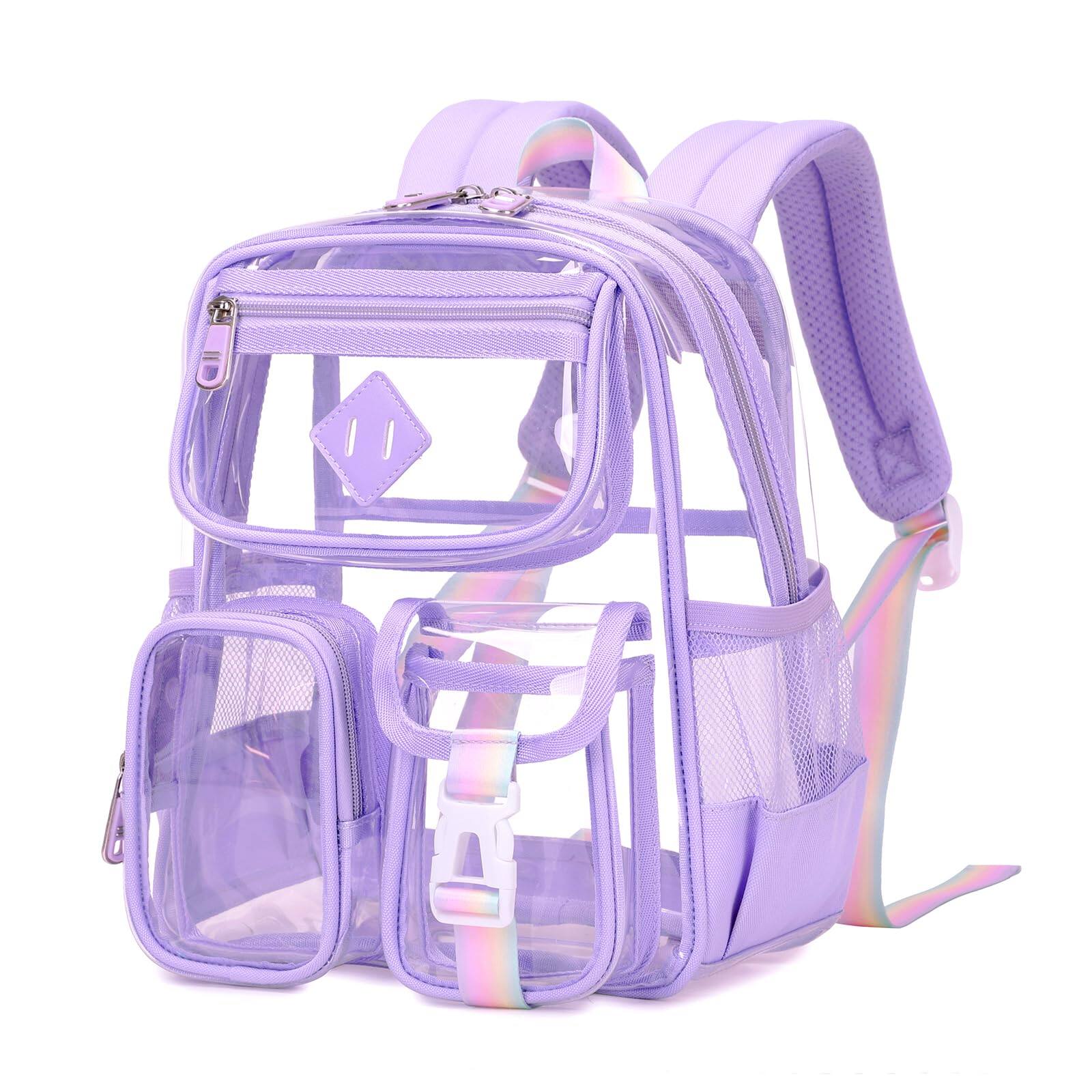 Front. Pacoar Cade - Mini Clear Backpack For Stadium Events  Small Bag Festival Concert Black(not Fits School) - Mini-purple.