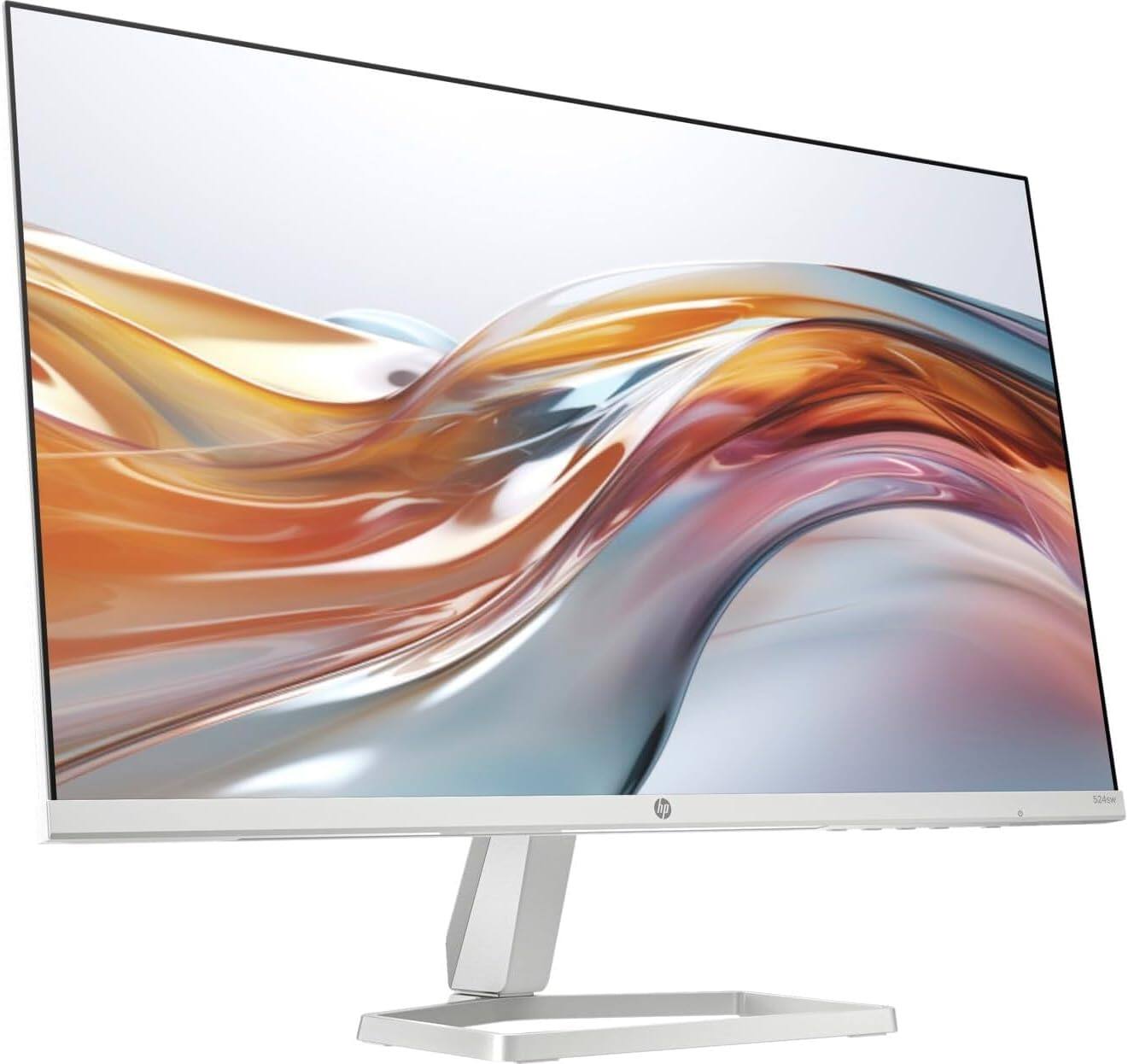 Angle. HP - HP Series 5 24" FHD IPS Monitor, 5ms Response Time, Flicker Free, Anti-Glare, HDMI & DKZ Hub, White/Silver Color 2 Pack - White/Silver.