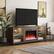 Alt View 1. Ameriwood Home - Lumina Deluxe Fireplace TV Stand (70”) - Columbia Walnut.