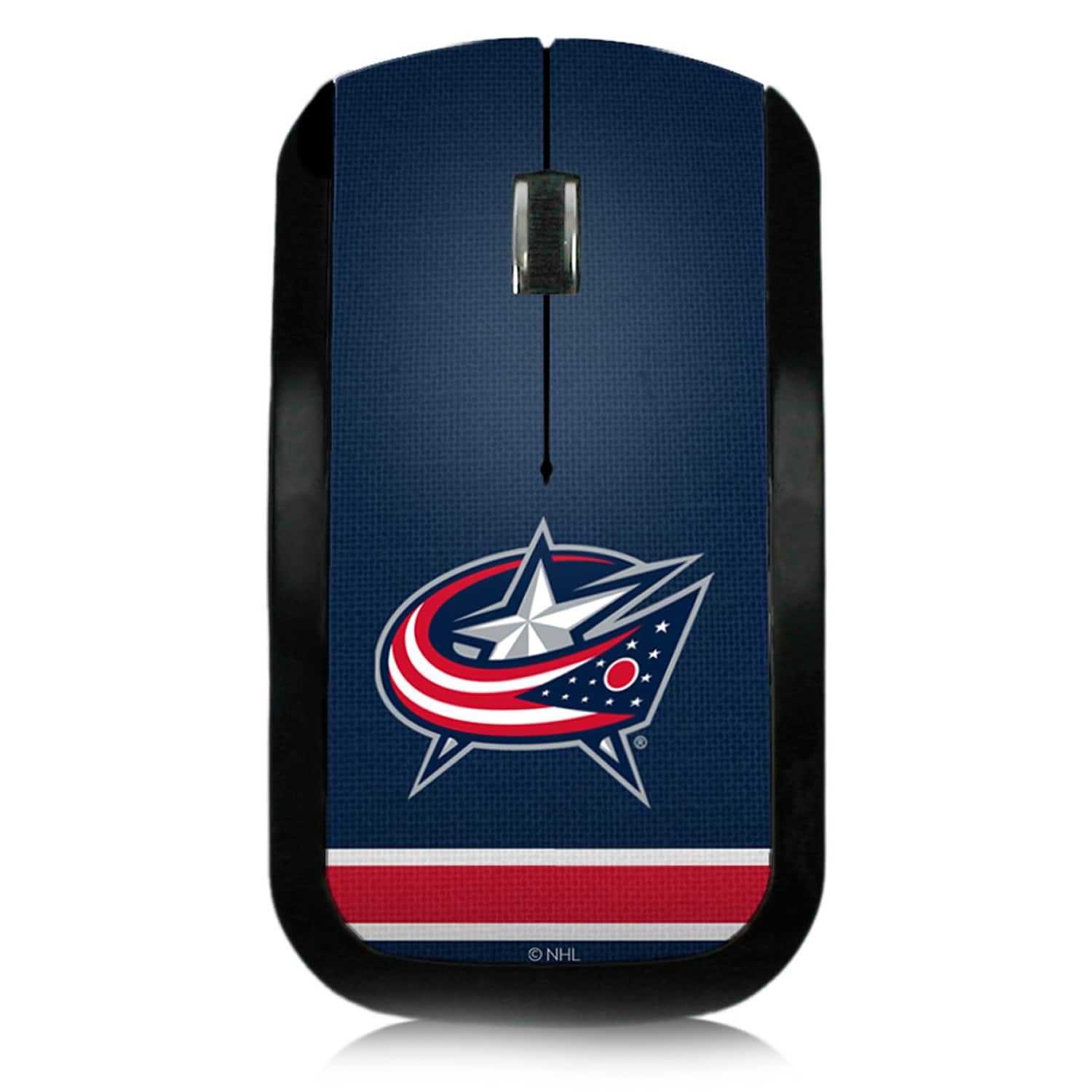 Keyscaper - Columbus Blue Jackets Stripe Wireless Mouse - Wireless - Multicolor