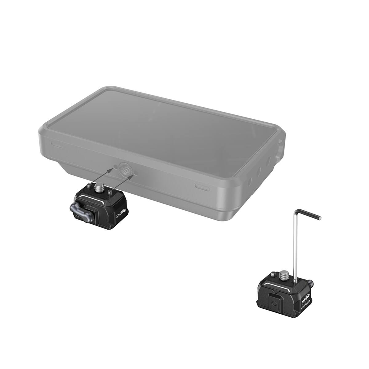 Alt View 3. Smallrig - SmallRig Drop-In HawkLock Universal Mini Quick Release Plate and Clamp.