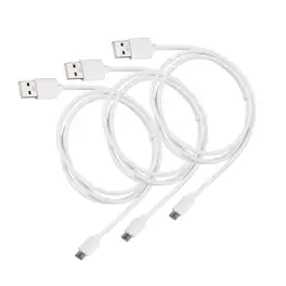 Entronix - 3FT USB-A to Micro-USB Charger Cable - Fast Charging for Android Devices - White