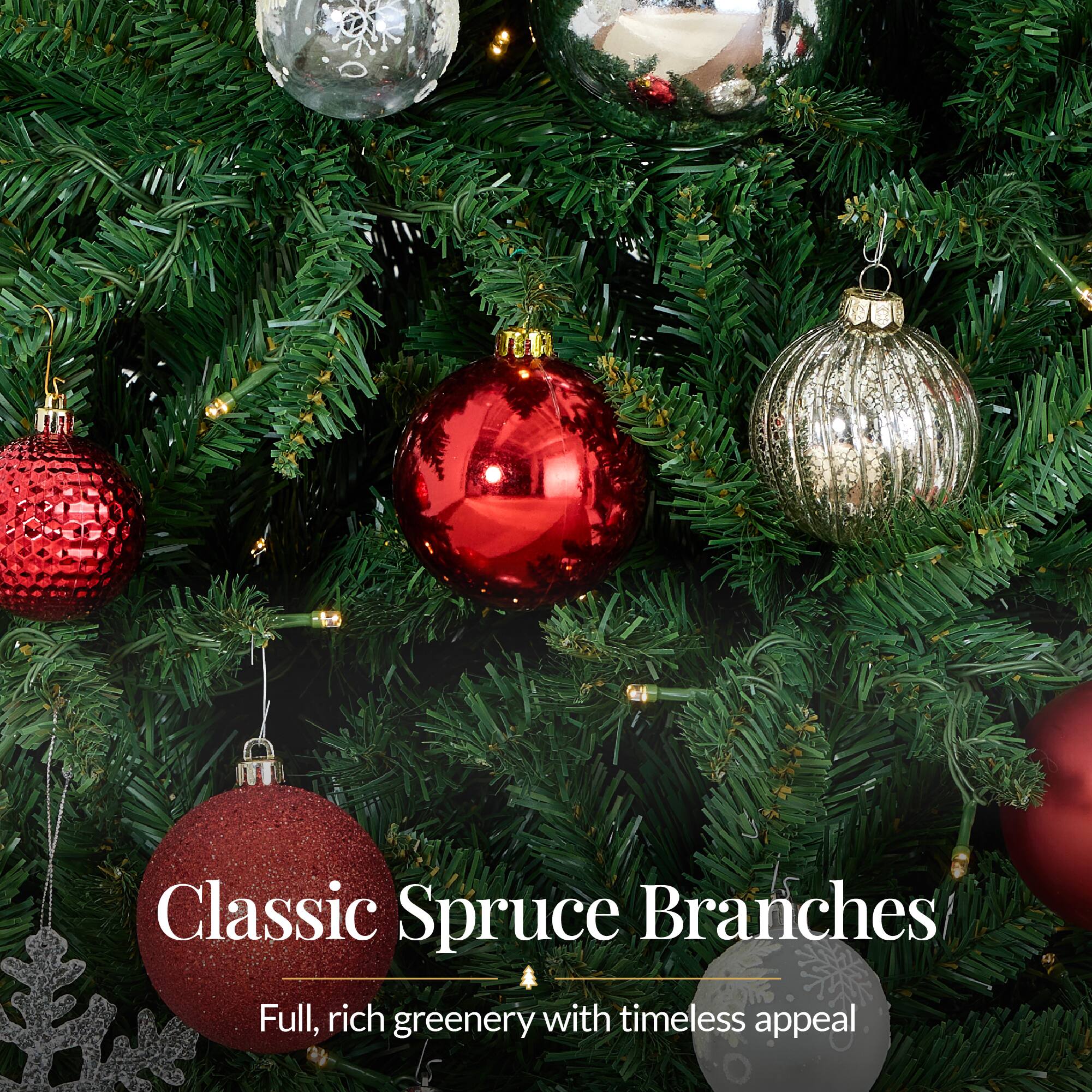 Classic Spruce Branches  
Full, rich greenery with timeless appeal