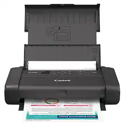 Canon - PIXMA TR160 Portable Wireless Inkjet Printer - Black - Front_Zoom