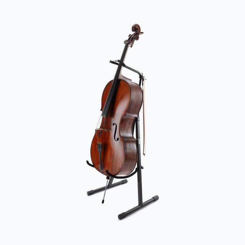 Alt View 1. On Stage Stands - OnStage Cello/Bass Stand (CS7201),Black - Black.