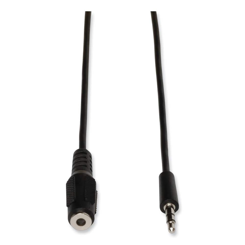 Tripp Lite - P311-006 6 ft. 3.5 mm Mini Stereo Audio Male/Female Extension Cable for Speakers and Headphones - Black