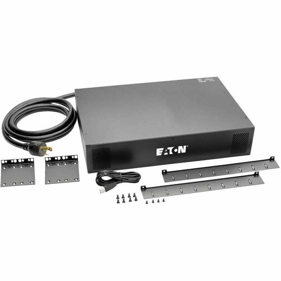 Alt View 2. Tripp Lite - Tripp Lite by Eaton PDU 2.9kW Single-Phase Switched PDU - LX Interface 120V Outlets (16 5-15/20R) 10 ft. (3.05 m) Cord - Black.