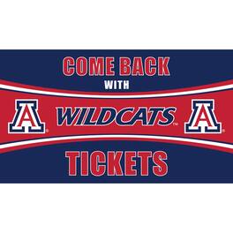 Evergreen Enterprises - Arizona Wildcats 28" x 16" Come Back With Tickets Door Mat - Multicolor
