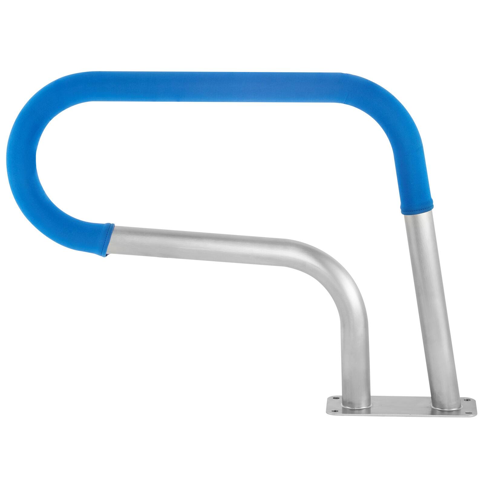 Alt View 5. VEVOR - Pool Rail 30x22 Pool Railing 304 Stainless Steel 250LBS Load Capacity Silver Rustproof Pool Handrail - Silver,Blue.