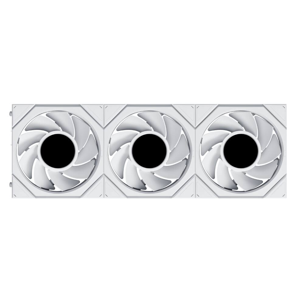 Back. Lian Li - UNI FAN TL LCD Flex 120mm Reverse Blade ARGB Fan, 3 Pack, Controller Not Included, White (12RTLLCD1F3W) - White.