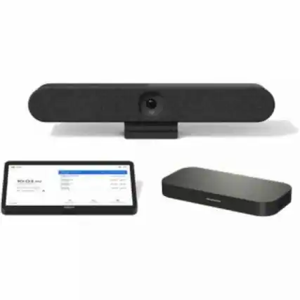 Front. Logitech - Logitech Video Conference Equipment - For Huddle Space, Video Conferencing - Black.