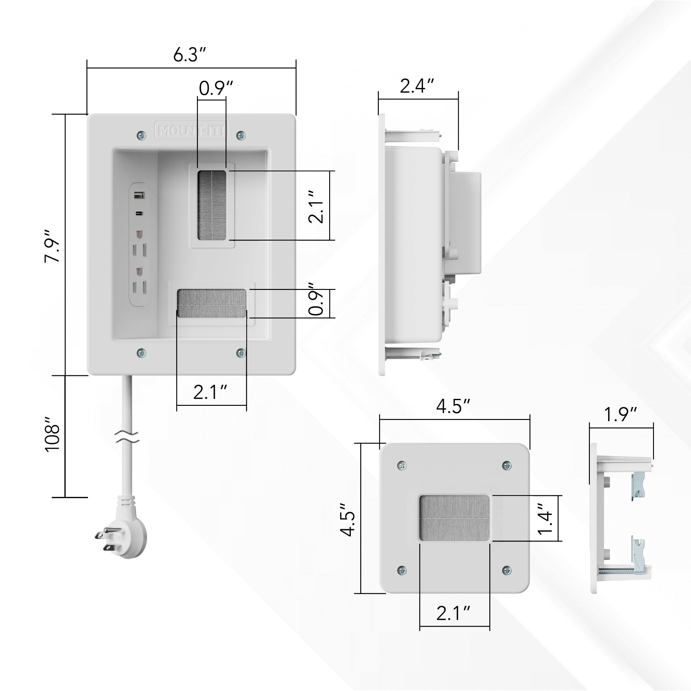 6.3" 0.9" 2.4" 7.9" 2.1" 0.9" 10.8" 4.5" 1.9" 4.5" 1.4" 2.1"