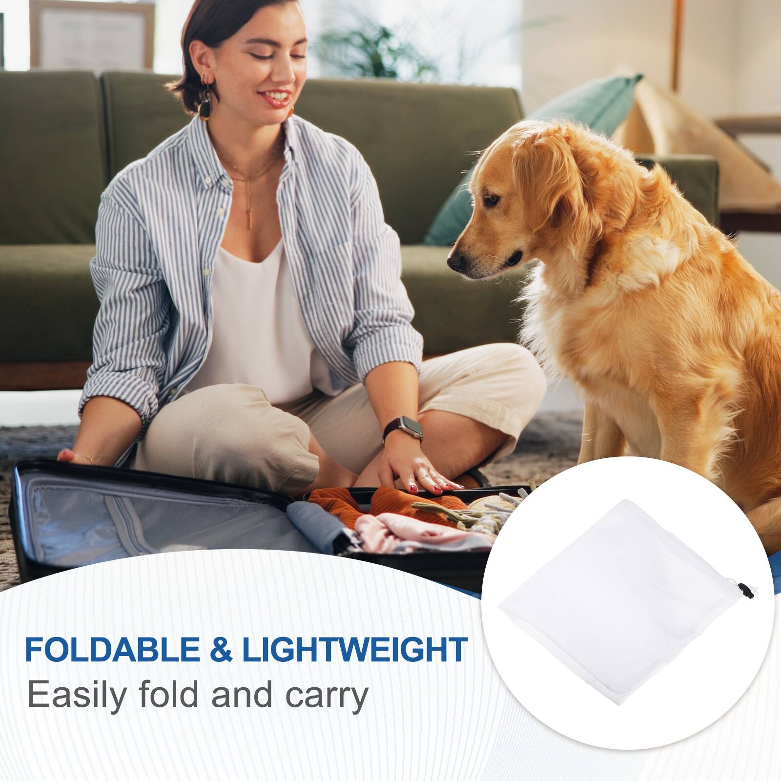 FOLDABLE & LIGHTWEIGHT  
Easily fold and carry