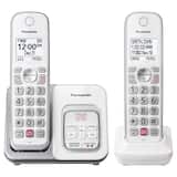 Panasonic - KX-TGD832W DECT 6.0 Expandable Cordless Phone System with Digital Answering System - White