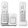 Panasonic - KX-TGD832W DECT 6.0 Expandable Cordless Phone System with Digital Answering System - White