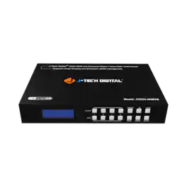 J-Tech Digital - 4K 60Hz 4x4 HDMI Matrix, Video Wall Controller, Multiviewer - Black