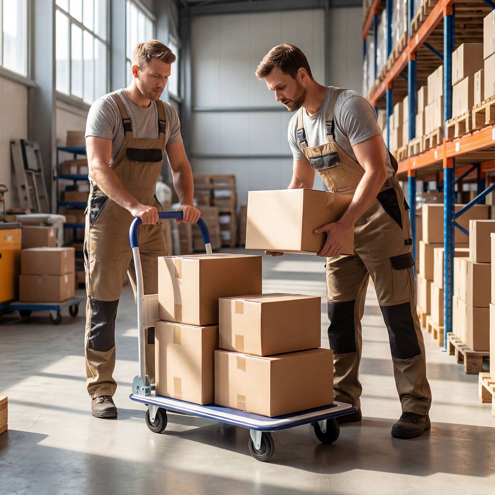 Alt View 1. Costway - Costway 330lbs Platform Cart Dolly Foldable Push Hand Iron - Blue.