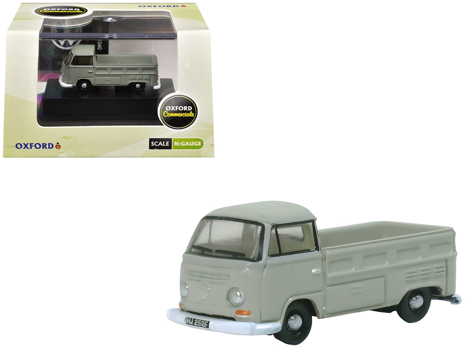 Volkswagen T2 Pickup Truck Light Gray 1/148 (N) Scale Diecast Model car by Oxford Diecast price history on PriceWatchPro