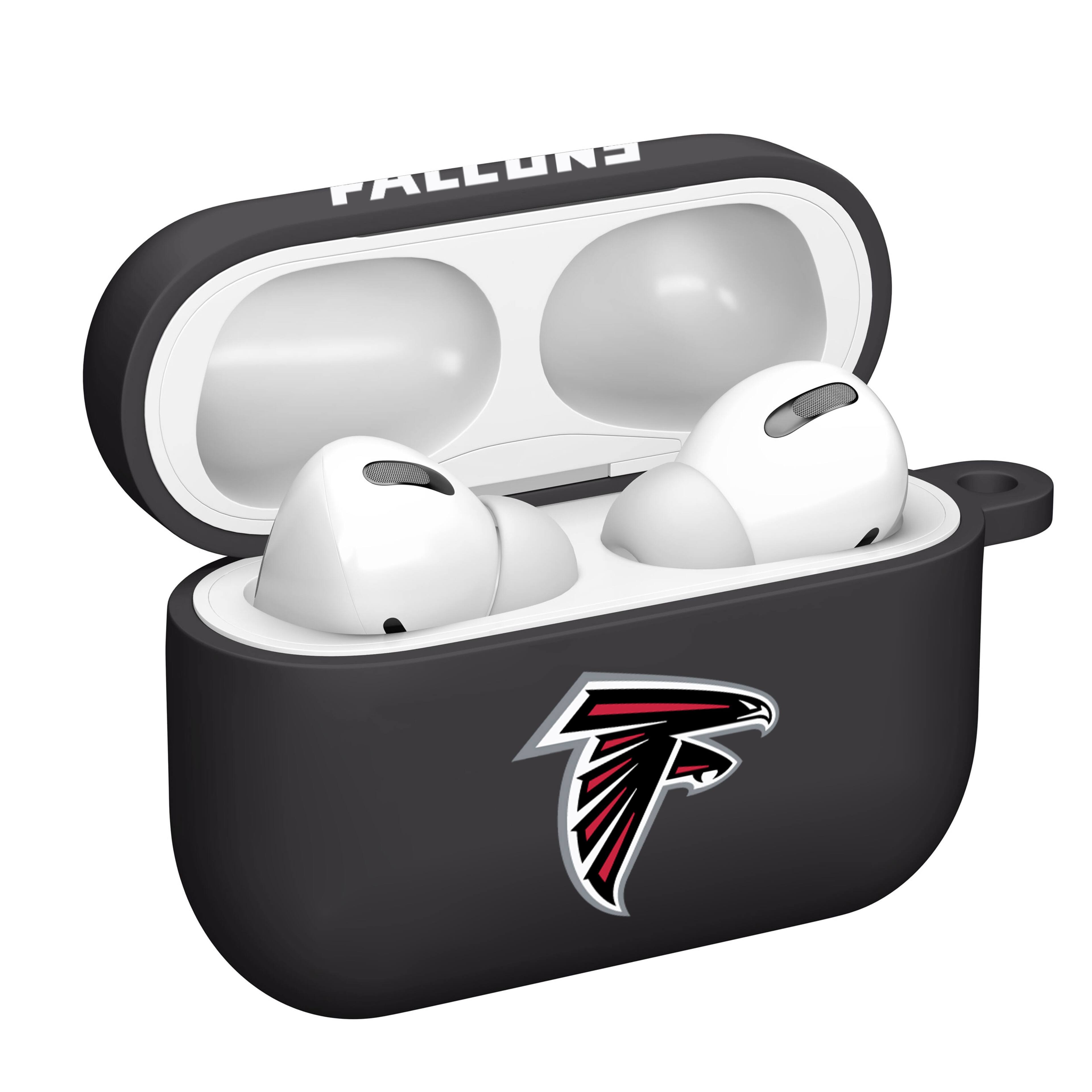 Alt View 1. Artinian - Atlanta Falcons AirPods Pro Silicone Case Cover - Black.