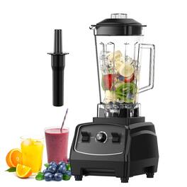 Luckbyte - 3HP 2200W Commercial Blender Mixer Juicer Smoothie Maker - Black