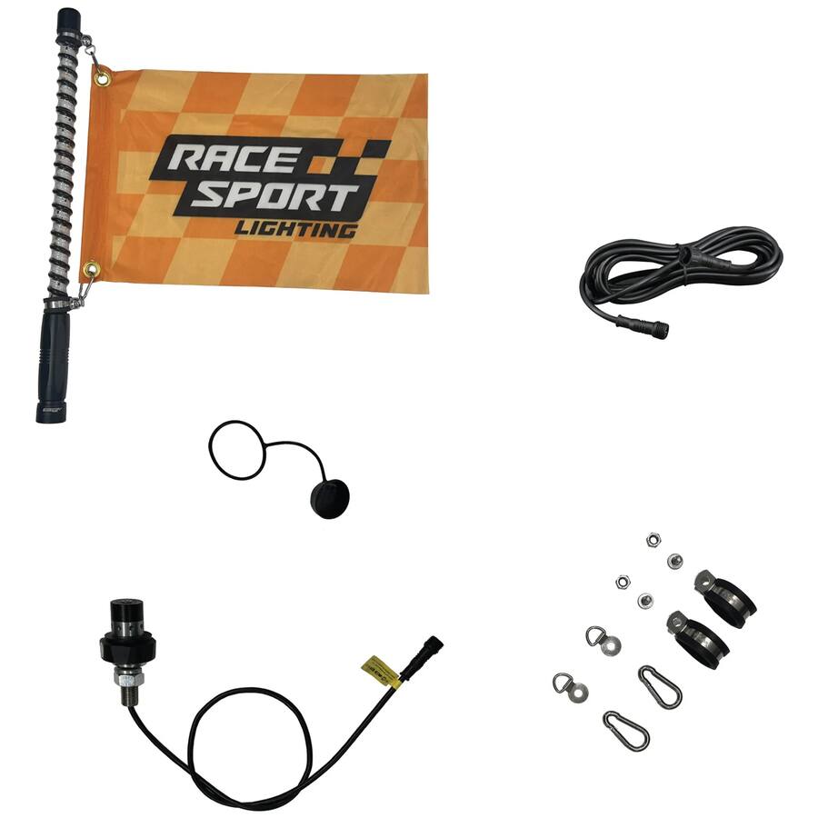Light Rase Race Sport COLORTRAIL 2’ LED RGBW Dynamic Whip Light Multi RSCW210 ...