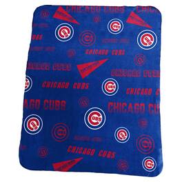 Logo Brands - Chicago Cubs 50" x 60" Classic Fleece Blanket - Multicolor