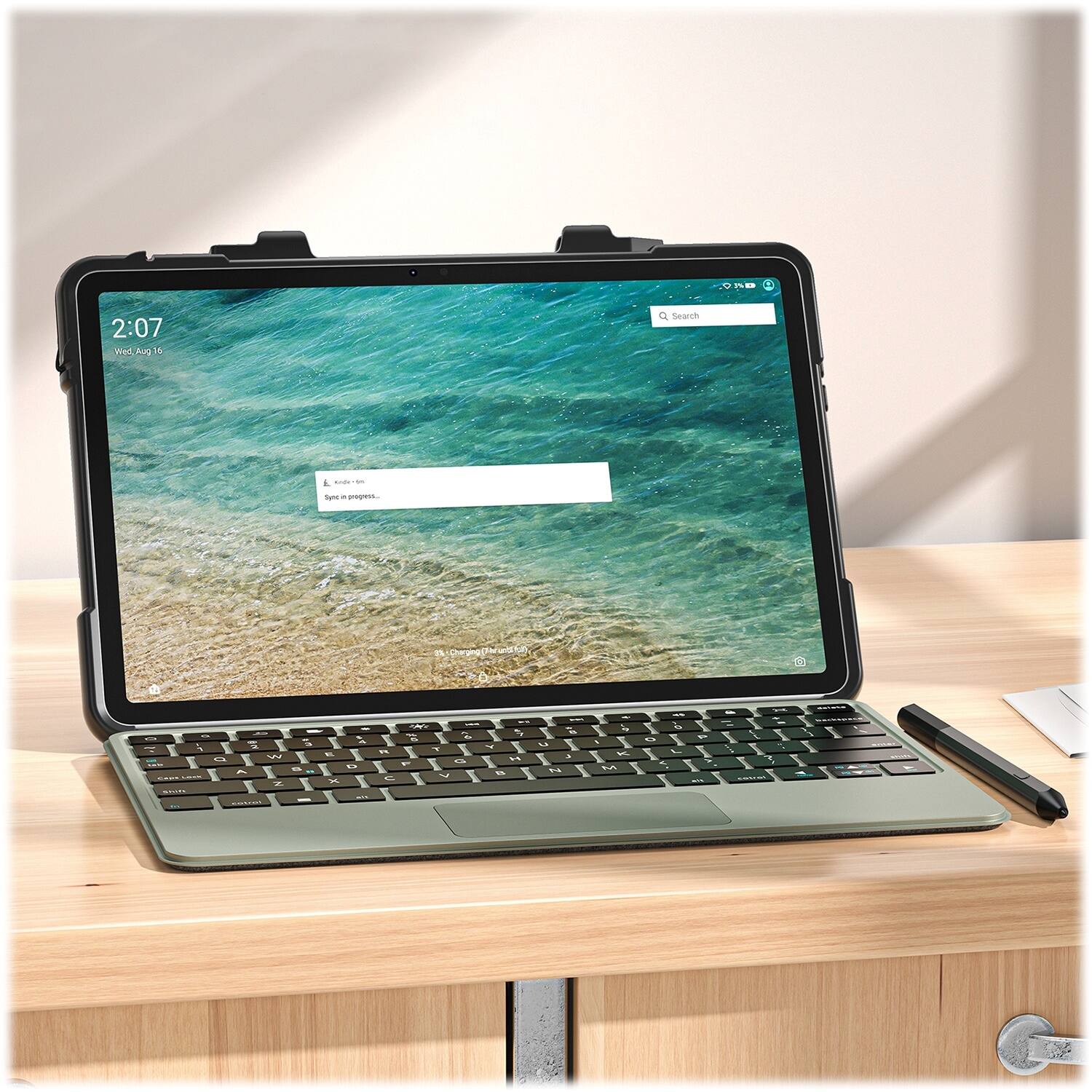 Alt View 17. SaharaCase - DEFENSE-X Series Case for Amazon Fire Max 11 (2023) - Black.