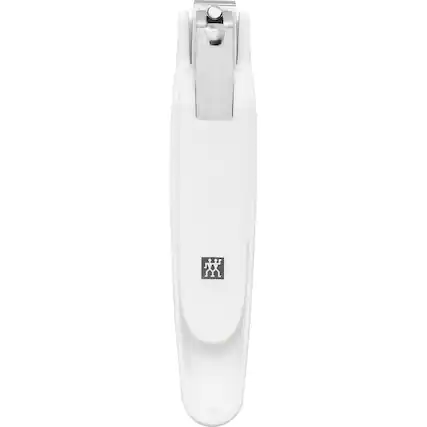 Front. ZWILLING - ZWILLING Toenail Clipper (nail catcher, extra large, sharp straight edge, left right handers), Premium, White, 5.5 in - White.