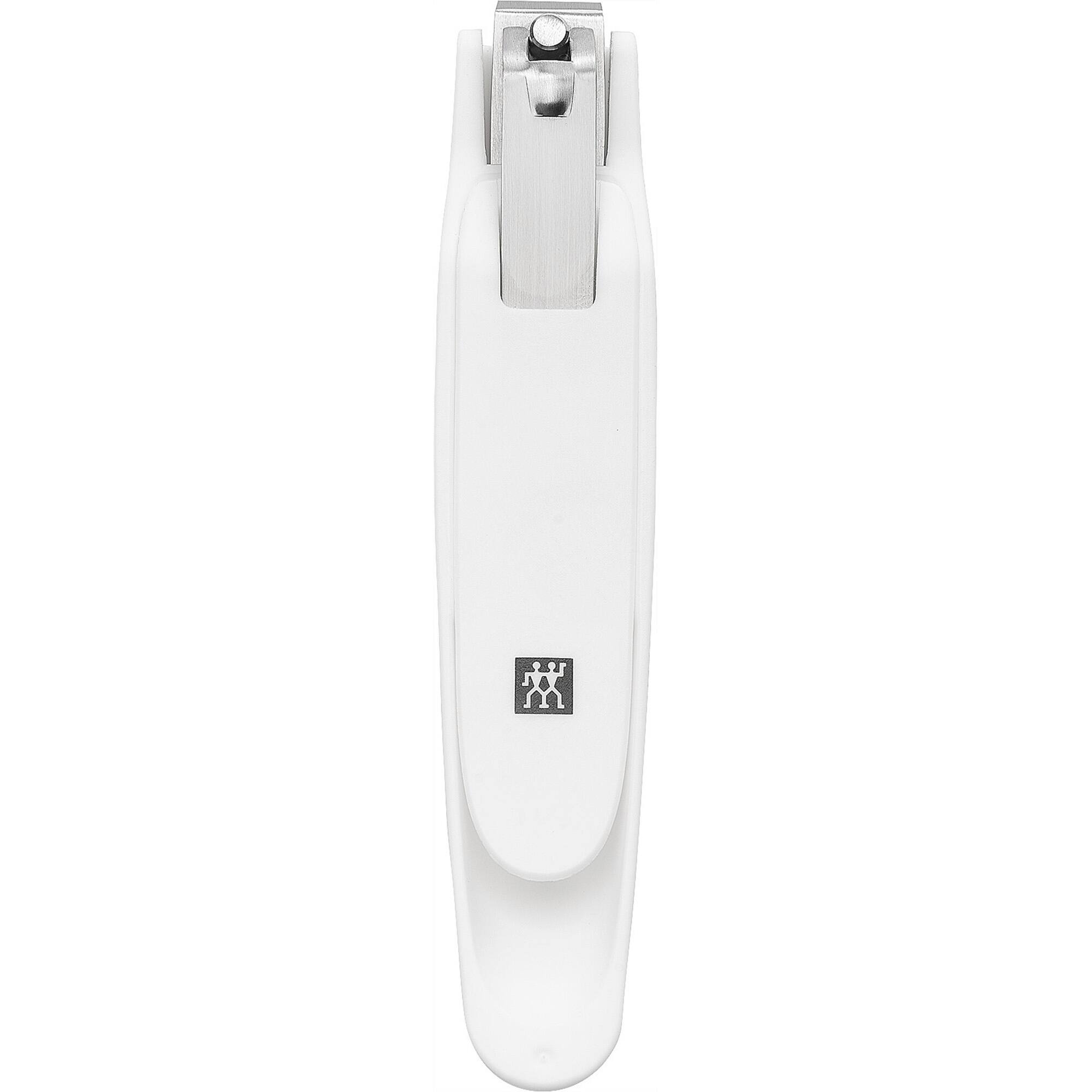 Front. ZWILLING - ZWILLING Toenail Clipper (nail catcher, extra large, sharp straight edge, left right handers), Premium, White, 5.5 in - White.