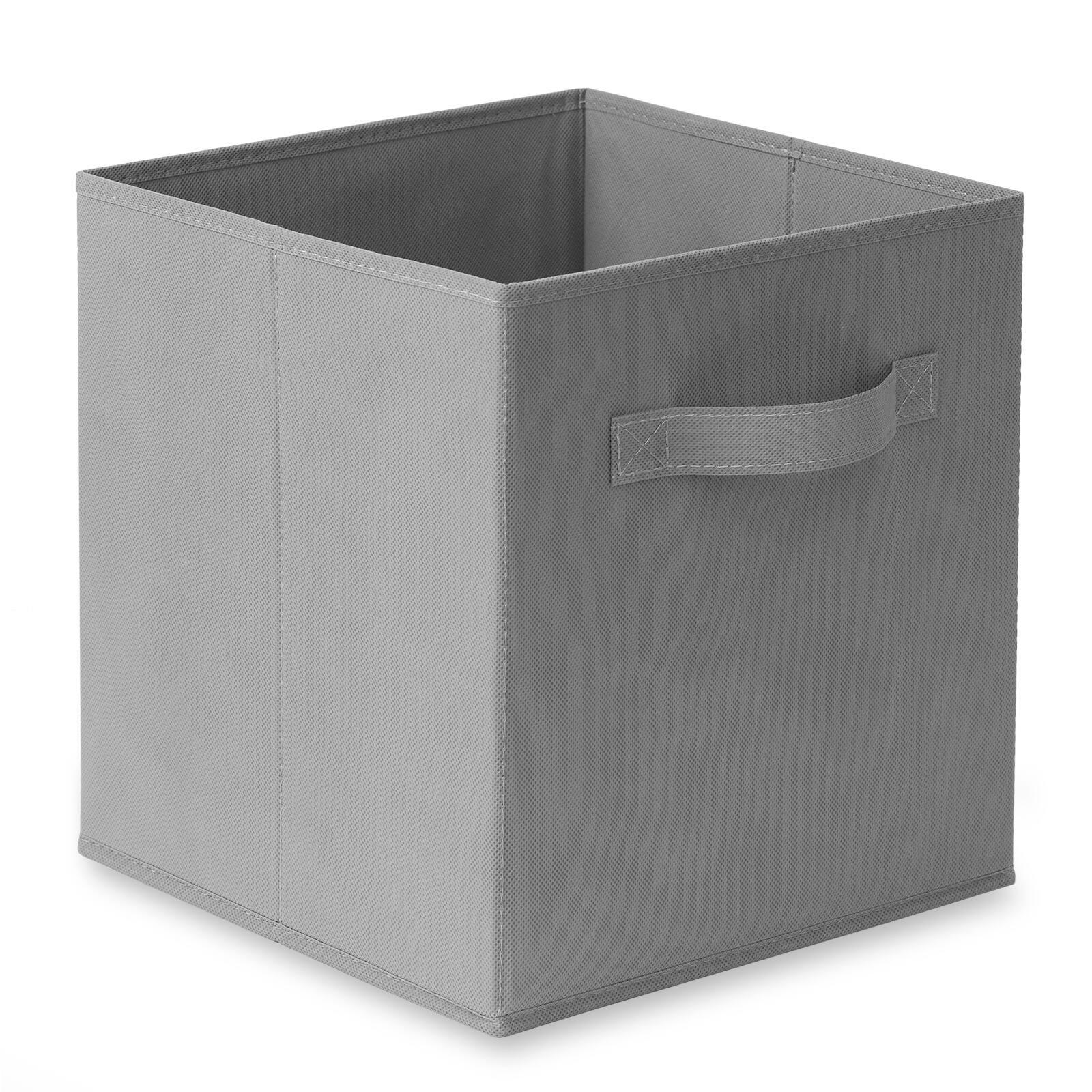 Alt View 1. Casafield - (Set of 6) Collapsible Fabric Cubes - Storage Bins - Gray.