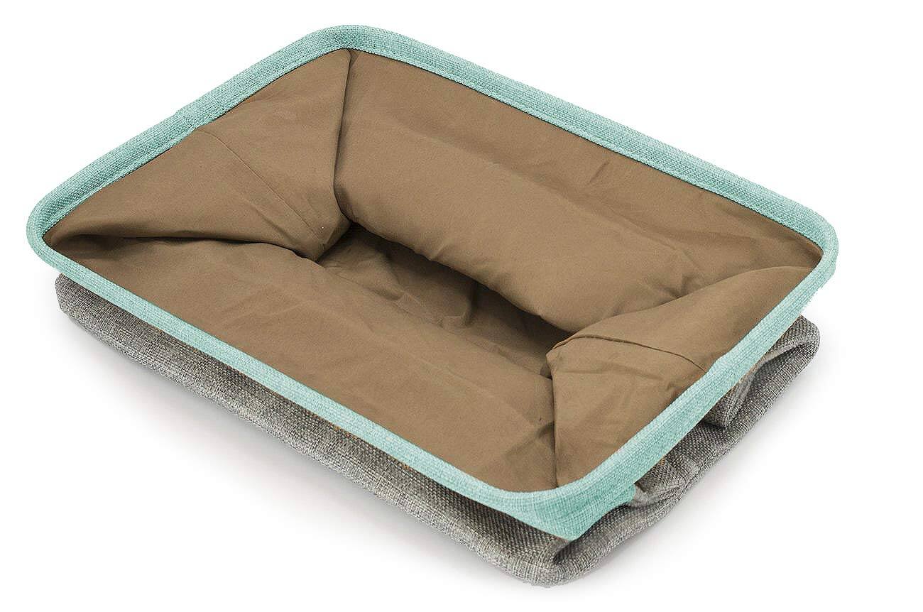 Alt View 3. Sorbus - Sorbus Collapsible Basket With Handles For Towels & Clothes (Single) - 15" L x 10.75" W x 9.50" H - Teal.