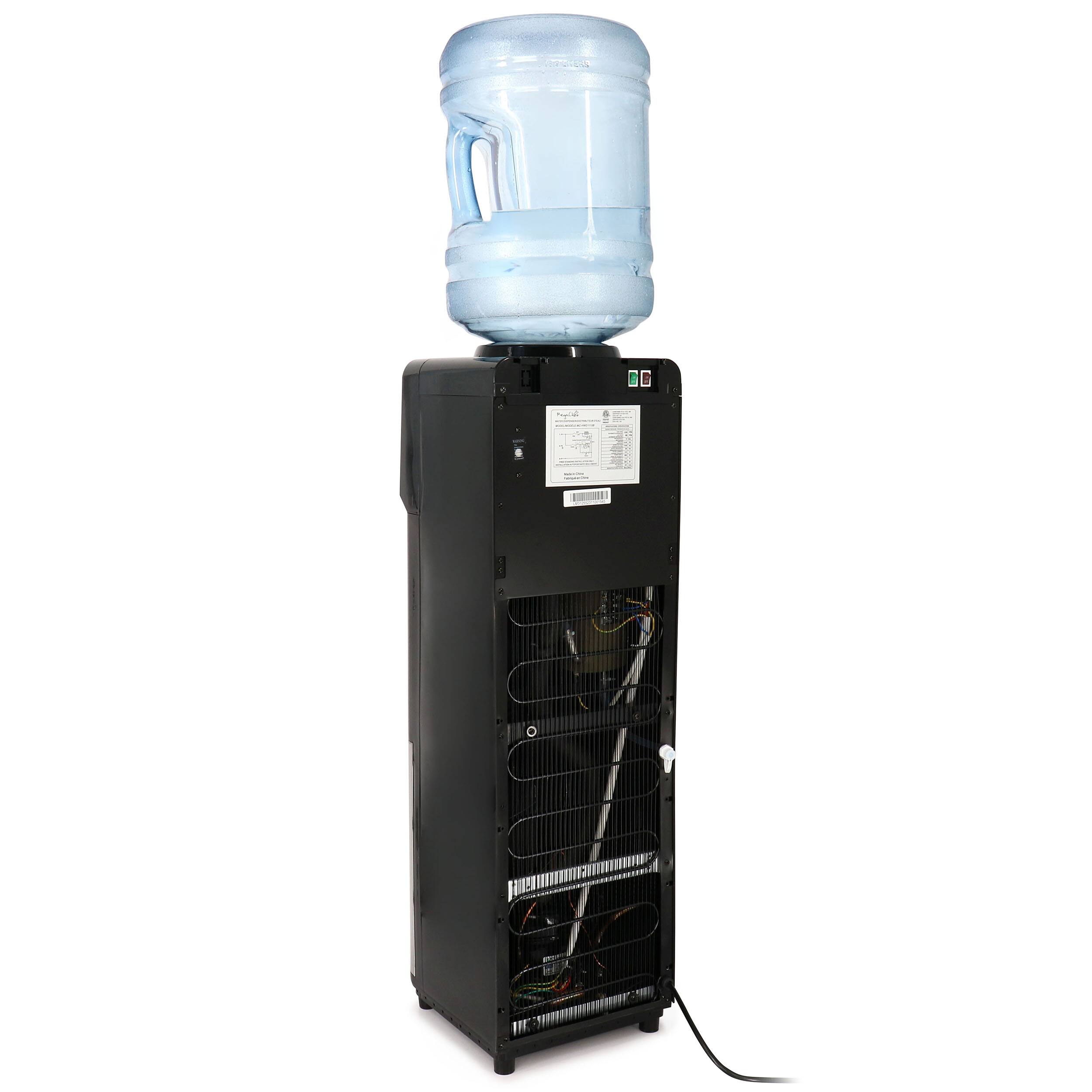 Alt View 2. MegaChef - MegaChef Top Load Hot and Cold Water Dispenser - Black.