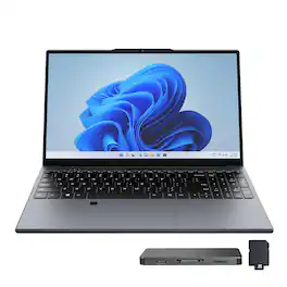 Hotface - 15.6" Full HD IPS Laptop,Intel Processor N95,16GB RAM,1TB SSD+160GB Dock Set,Intel UHD Graphics,Win 11 Pro - Gray
