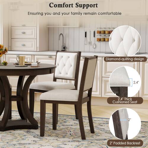 Comfort Support  
Ensuring you and your family remain comfortable  
Diamond-quilting design  
2.4" Thick Cushioned Seat  
2" Padded Backrest