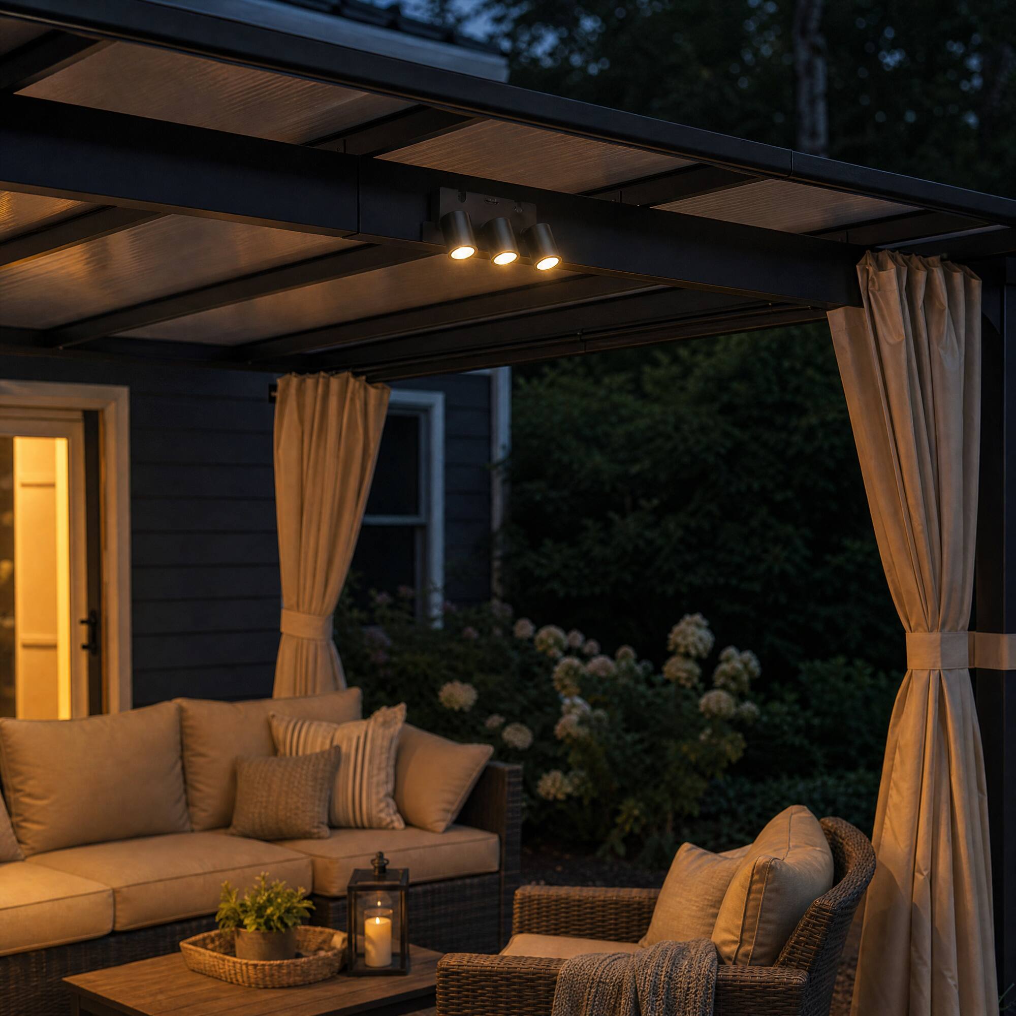 Alt View 8. SUNJOY - Sunjoy Magnetic LED Ceiling Spotlight with Adjustable 3-Light Accent Bar.