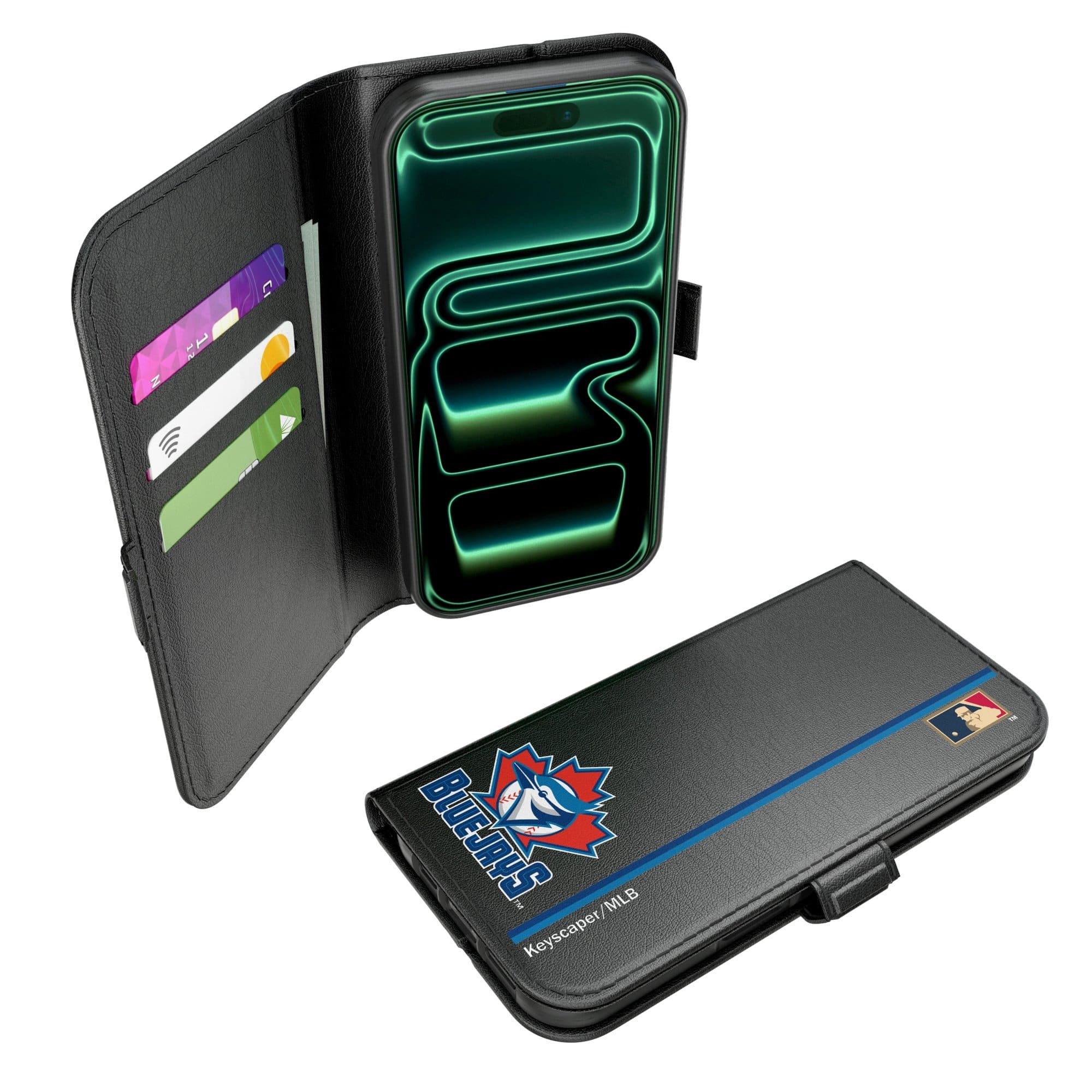 Keyscaper - MLB - Toronto Blue Jays iPhone Folio 2.0 Case - 17 Pro Max - Black price history on PriceWatchPro