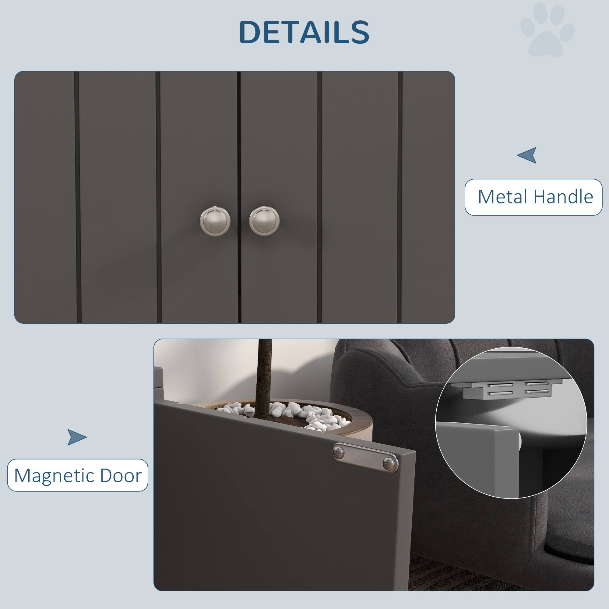 DETAILS

Metal Handle

Magnetic Door