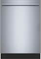 Bosch - 500 Series 24" Top Control Smart Built-In Stainless Steel Tub Dishwasher with 3rd Rack and Zone Wash, 44 dBA - Stainless Steel