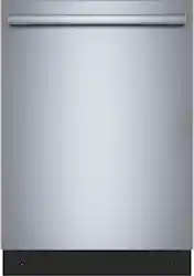 Bosch - 500 Series 24" Top Control Smart Built-In Tub Dishwasher with 3rd Rack and Zone Wash, 44 dBA - Stainless Steel - Front_Zoom