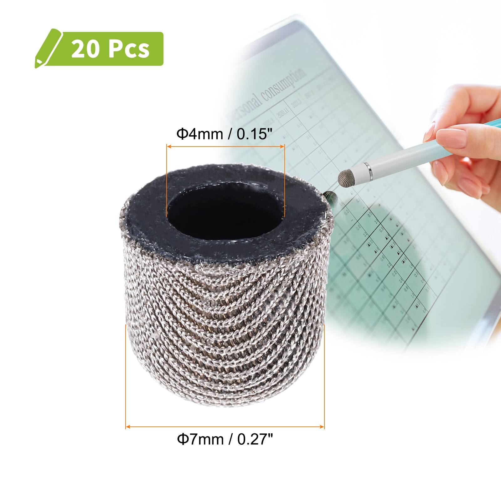 20 Pcs consumption LISE personal 2000.17 20L a 4mm / 0.15" / 0.15" 1 a E  3 - a 1 E . .   =  1 2 - 1 2 . 7mm / 0.27" /