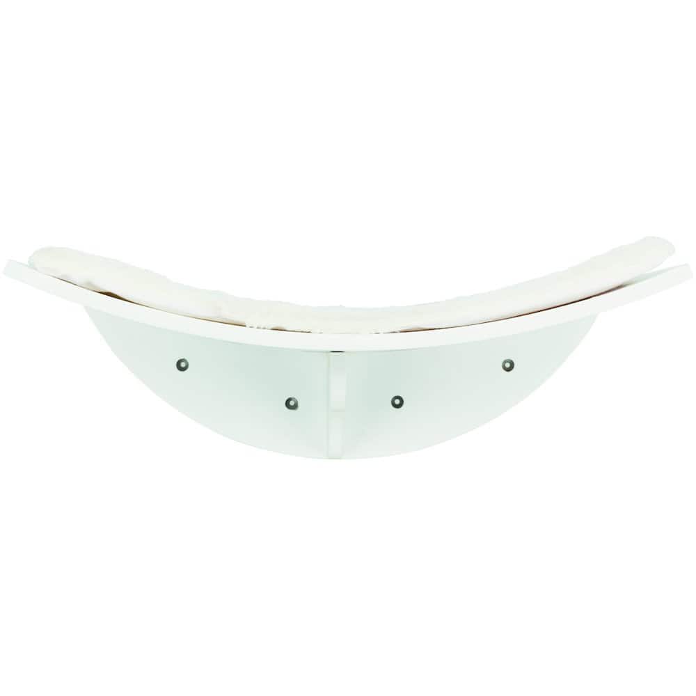 TRIXIE - Lea Space Saving Wall Mounted Cat Perch with Soft Cushion - White