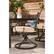 Alt View 6. Hanover - Montclair 5-Piece Patio Dining Set with 4 Swivel Rockers and a 40-Inch Square Table - Tan/Brown.