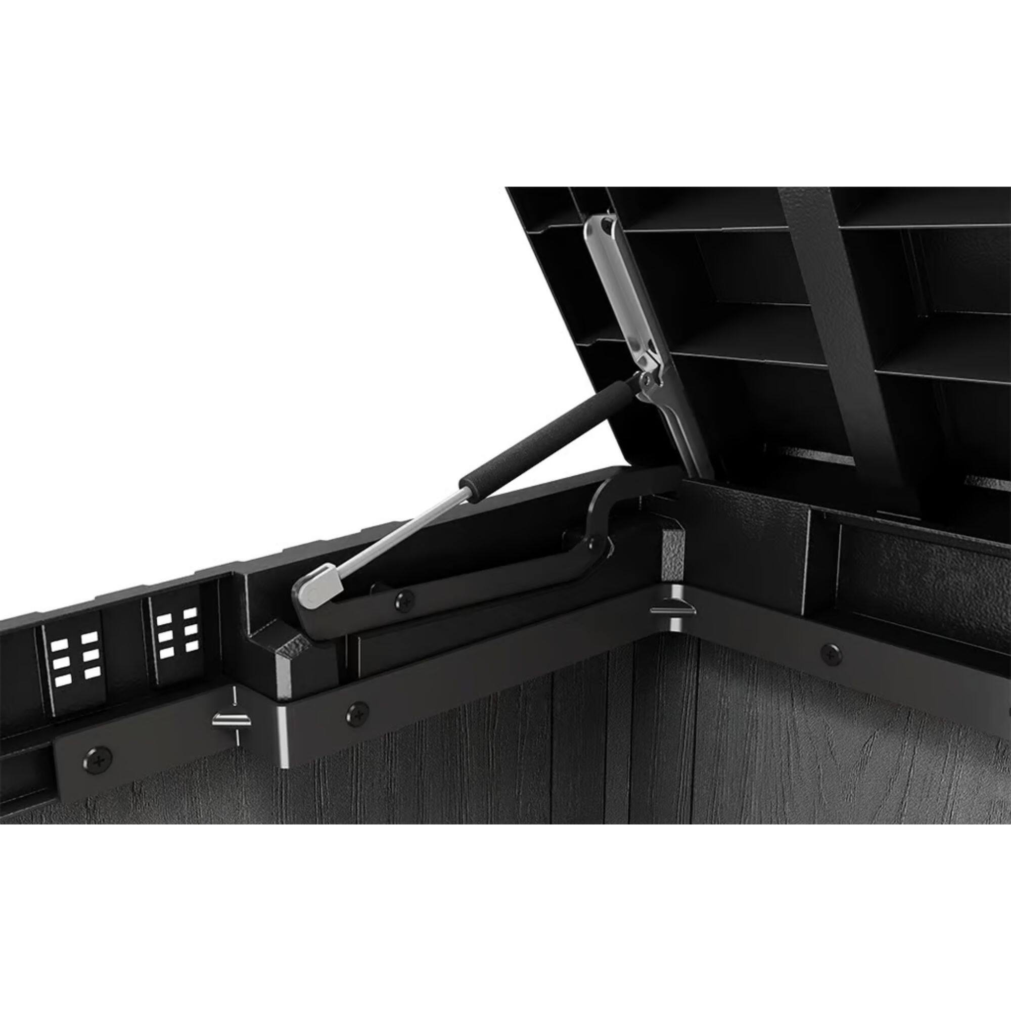 Alt View 8. Keter - Keter Outdoor Storage Shed, Durable Resin, Compact, Store-It-Out Darwin, Grey - Grey.