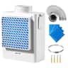 VEVOR - 3-in-1 Indoor Dryer Vent Kit,Premium ABS Material Fits 4 inch Exhaust Port, Smart Overheating Reminder Exhaust Hood - White