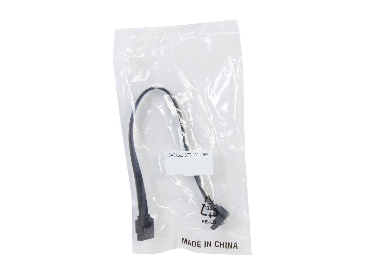 SATA3LO 8FT-90/180BK L 04 PE-LD MADE IN CHINA