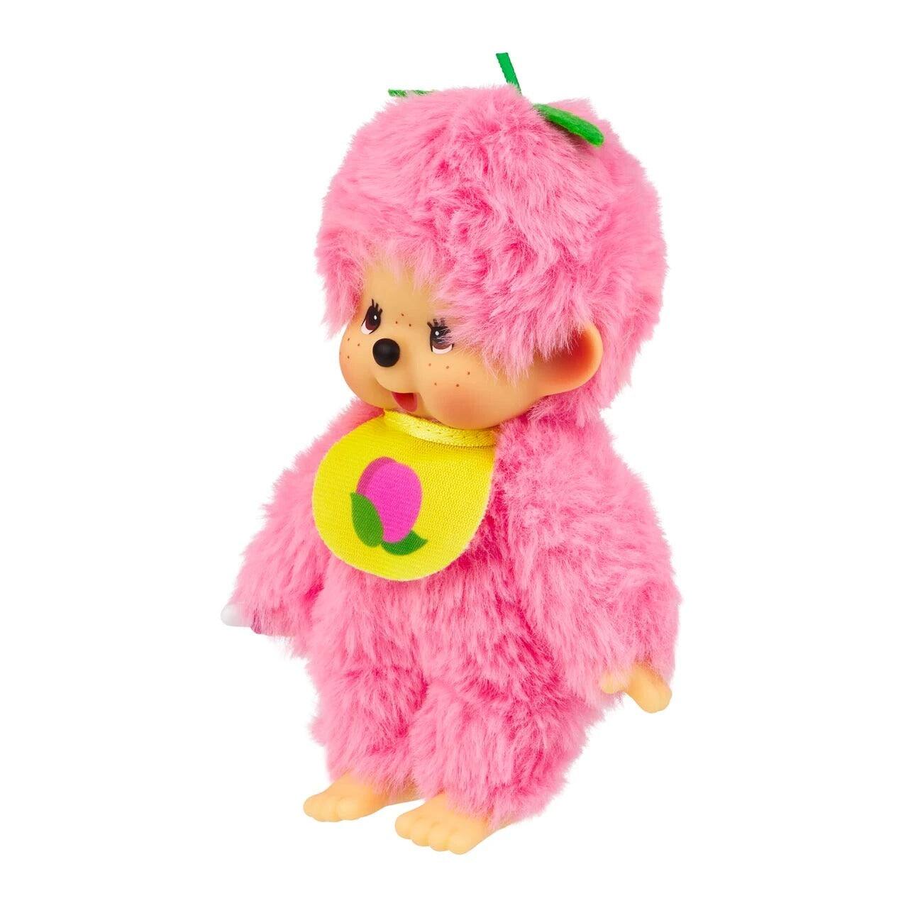 Alt View 2. Monchhichi - Sekiguchi Monchhichi Fruit Color Plush Doll - Peach Pink.
